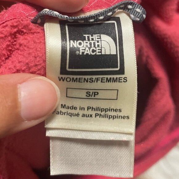 The North Face Women’s TKA 100 Fleece Full-Zip Hoodie Jacket Sz S Pink Red - Picture 10 of 11